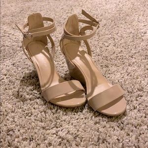 Kelly & Katie cream wedge heels